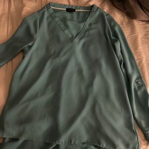 The Limited XS, sky blue blouse